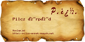 Pilcz Árpád névjegykártya