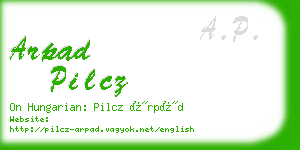 arpad pilcz business card